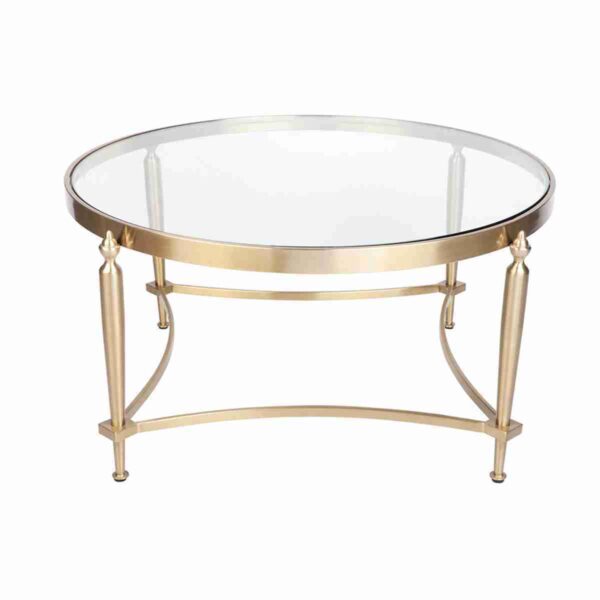 Jak Glass Coffee Table - Gold